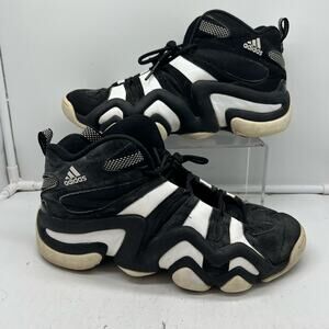 Adidas Shoes Mens 9.5 Crazy 8 Kobe 2015 G21939 Black White Sneakers